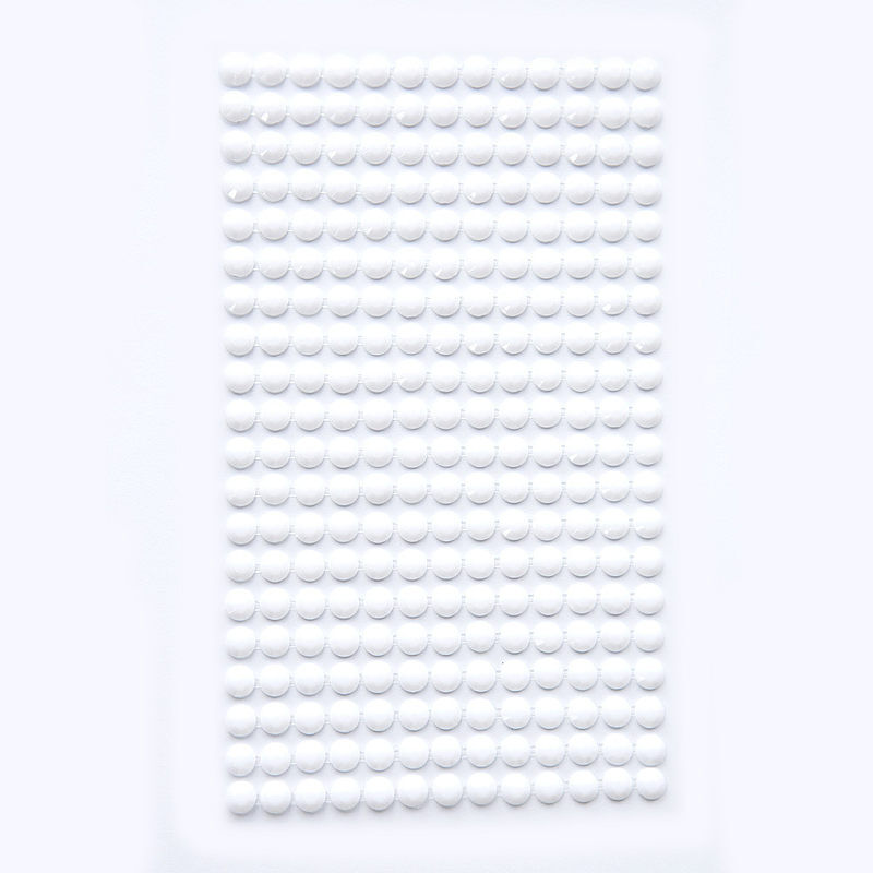 Kryształki samoprzylepne white 6mm 260 szt