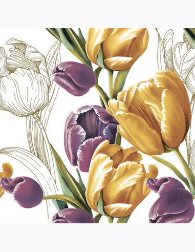 Serwetki DAISY Lunch SD 330x330 Tulipany 009501
