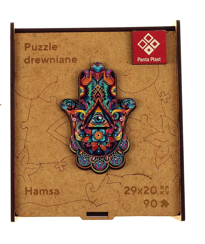 Puzzle 90 drewniane a4 hamsa