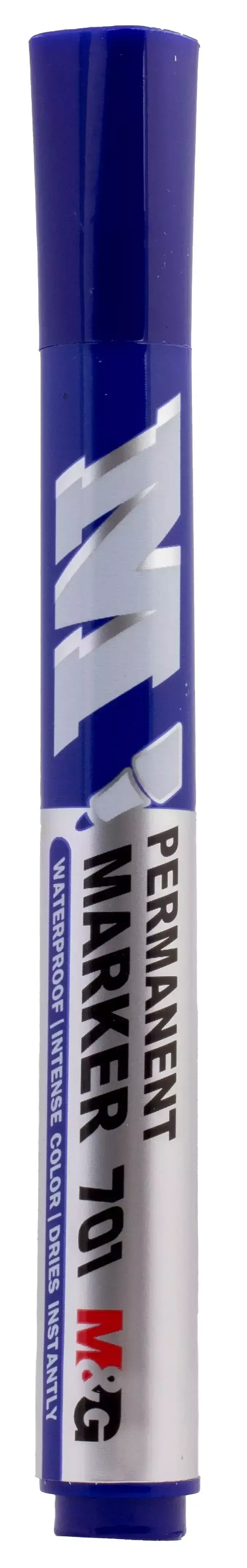 Marker permanentny niebieski paczka 10 szt