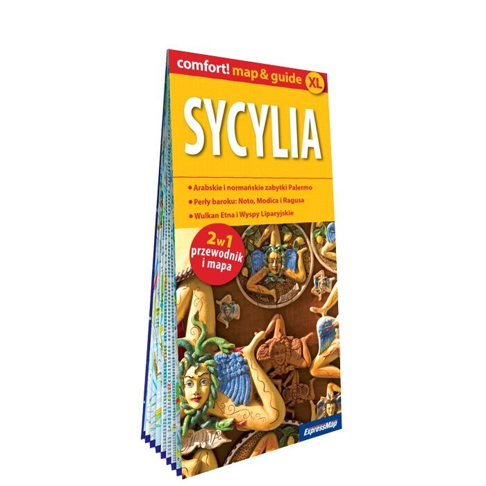Sycylia map&guide XL PL laminat 2024