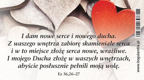 Magnes 20 na lodówkę I dam nowe serce i nowego ducha