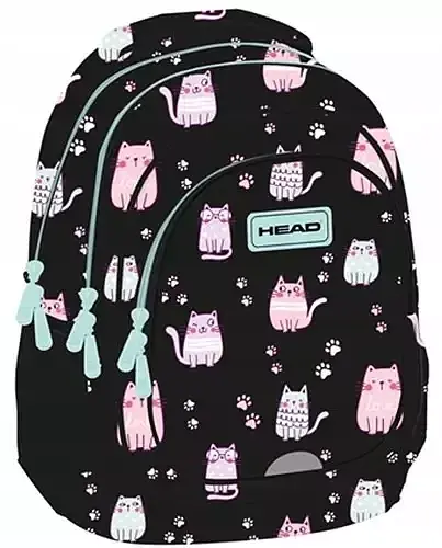 Plecak 3-komorowy head lovely kitty