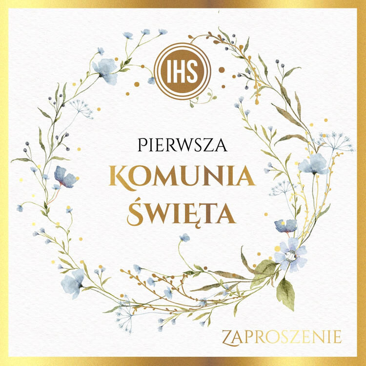 Zaproszenie Komunia 5szt. ZP-052