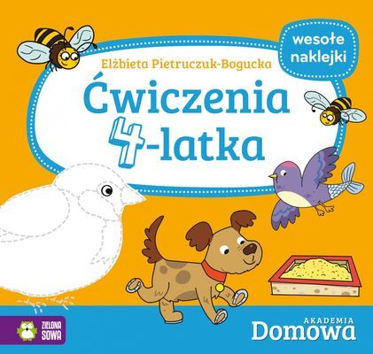 Ćwiczenia 4-latka domowa akademia + naklejki
