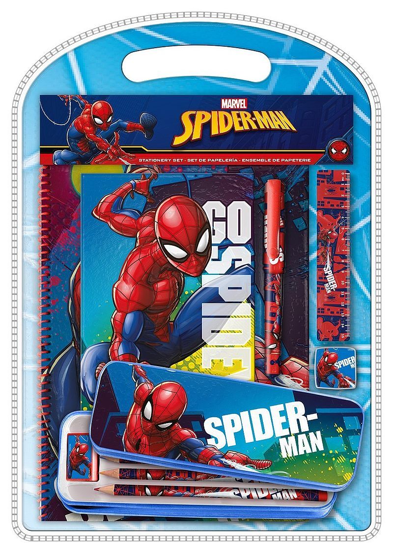 Zestaw piśmienniczy spiderman 12 elementów mv15909