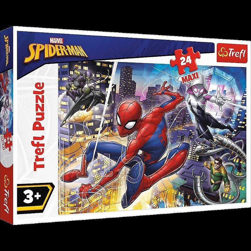 Puzzle 24 maxi nieustraszony spider man 14289