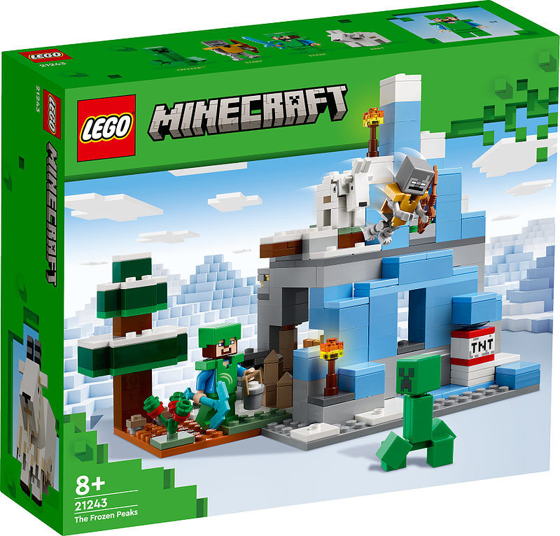 Lego minecraft ośnieżone szczyty 21243
