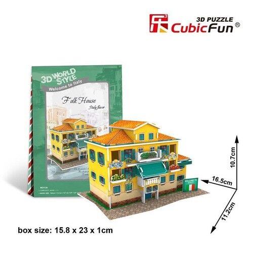 Puzzle 3D Domki świata Włochy Traditional Residence