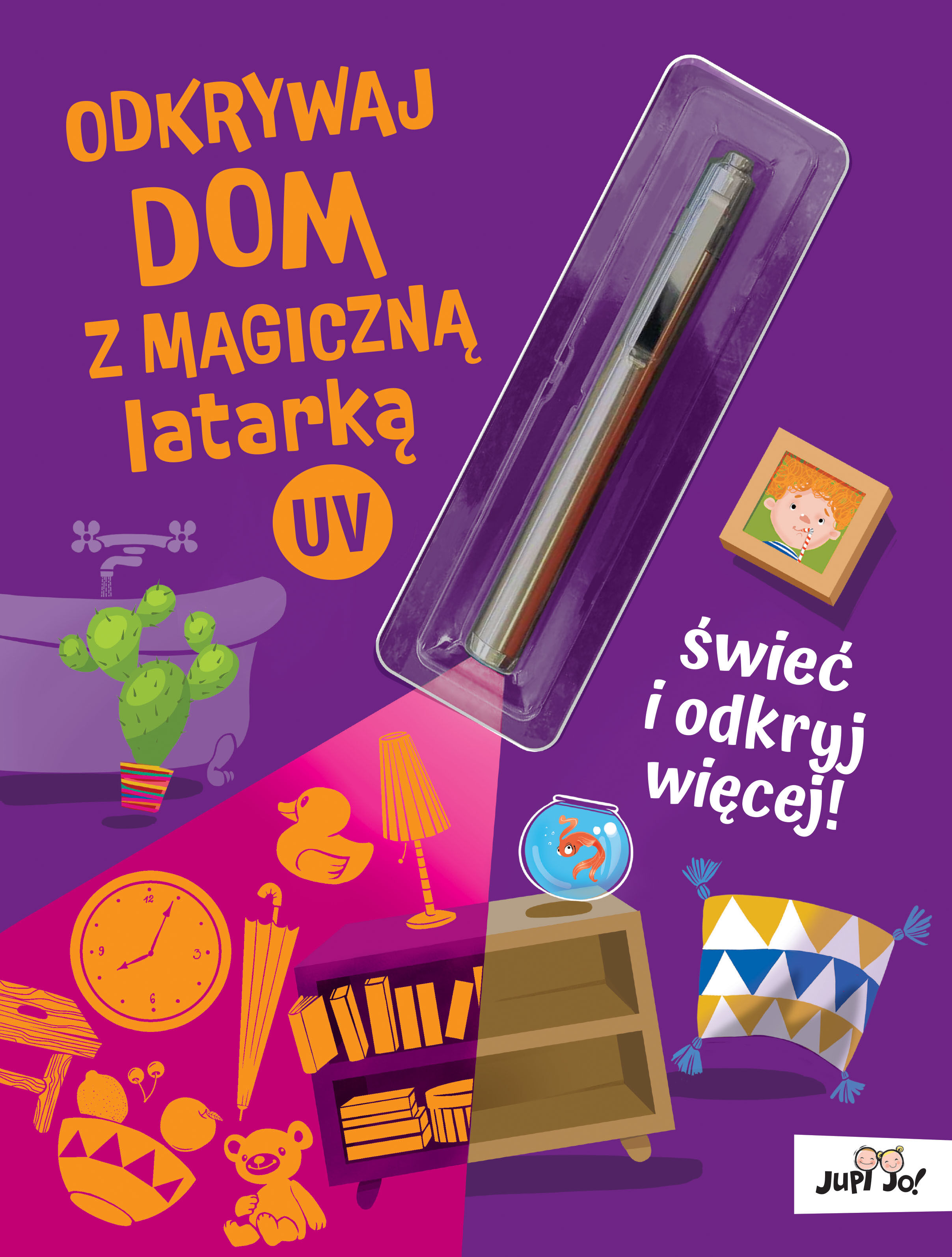 Odkrywaj dom z magiczną latarką UV