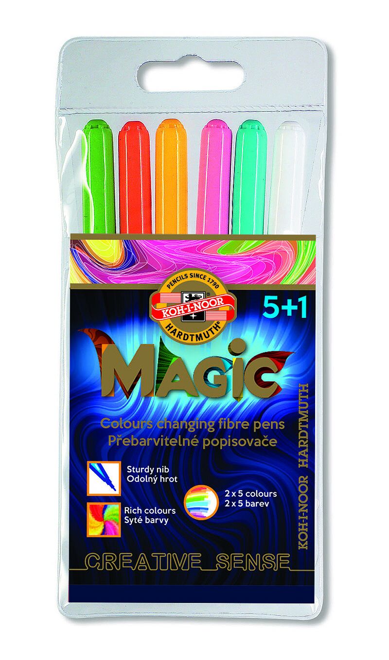 Flamastry koh-i-noor magic 5 + 1,  771612/jf