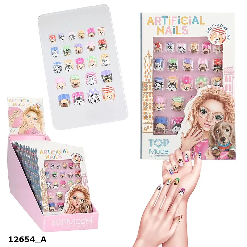 Sztuczne paznokcie top model prostokątne beauty&me 12654a