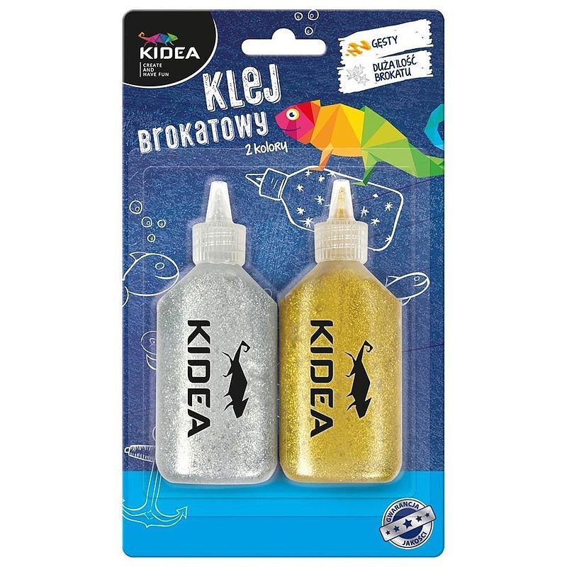 Klej brokatowy 2 kolory 40g kidea