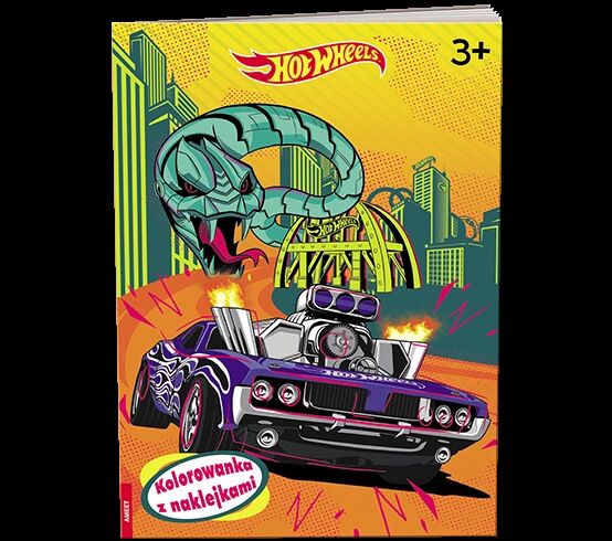 Mattel Hot Wheels Kolorowanka z naklejkami NA-1602