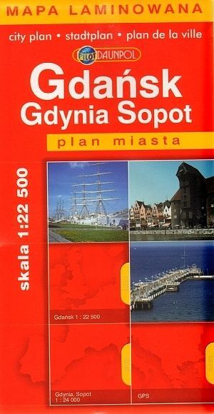 Gdańsk, Gdynia, Sopot. Plan miasta w skali 1:24 000