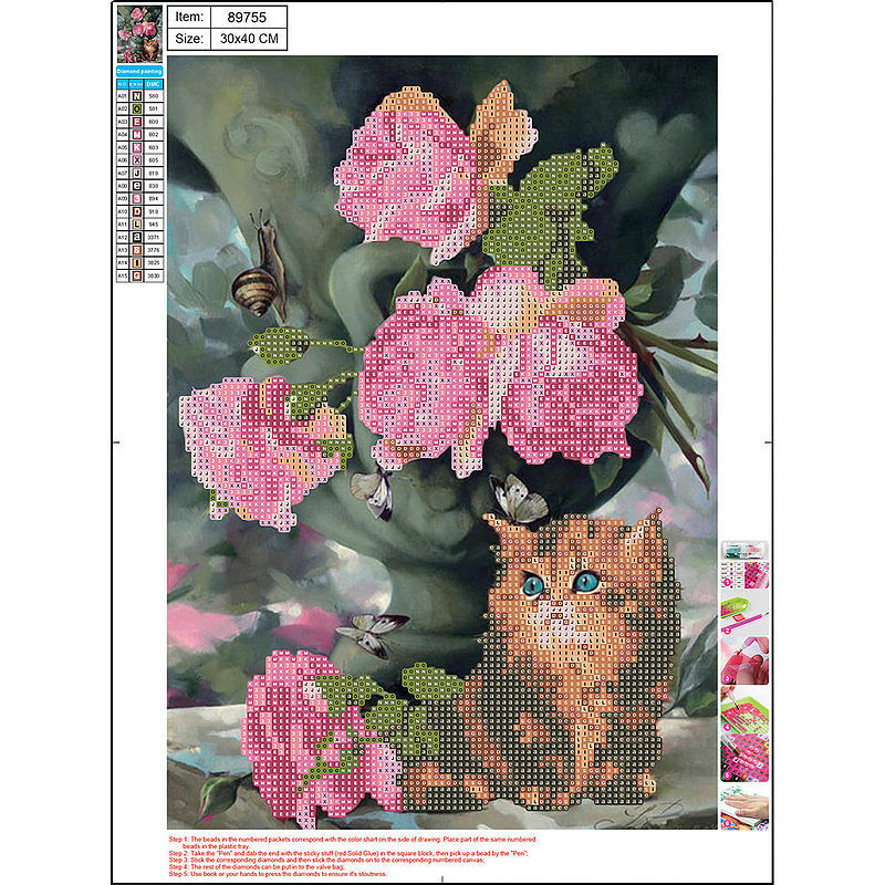 Mozaika diamentowa 5d kit 30x40 cm cat 89755 centrum
