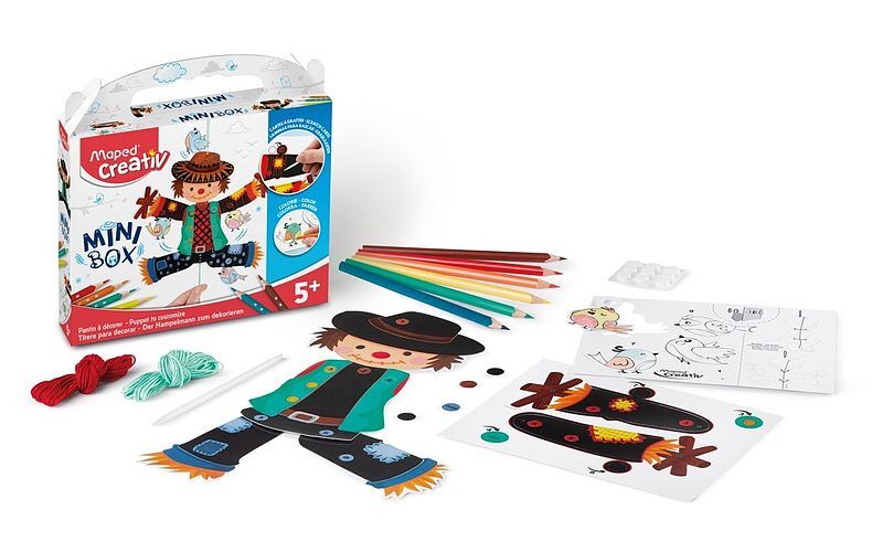 Mini box marionetka strach na wróble creativ