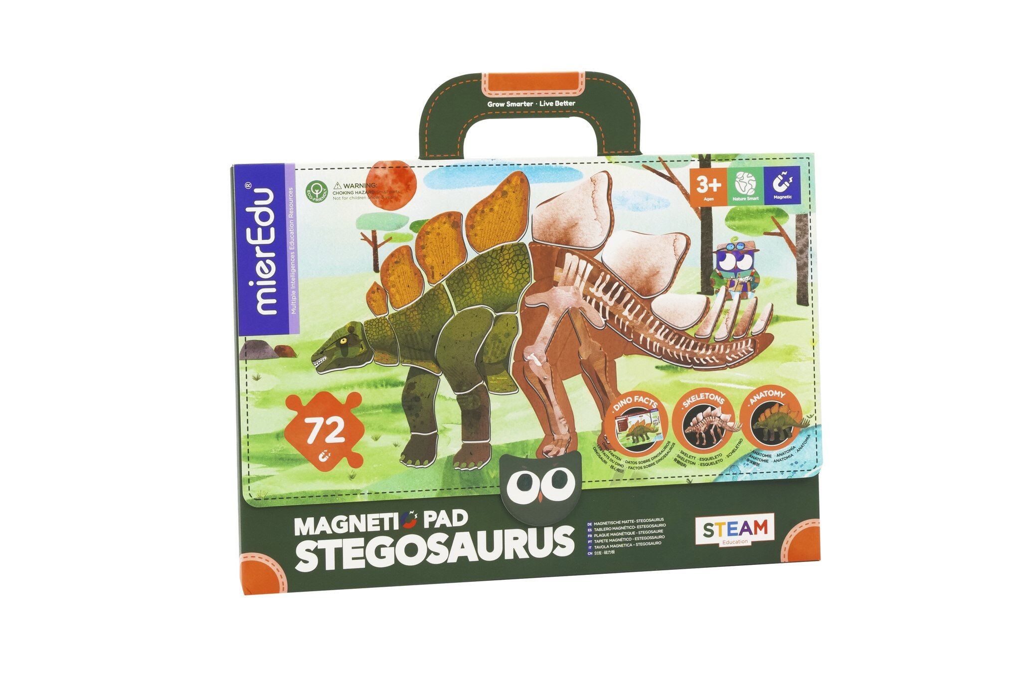 Puzzle magnetyczna podkładka  Stegozaur