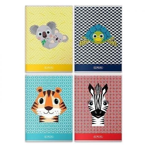 Zeszyt a5 32k kratka herlitz cute animals pakiet 10 sztuk