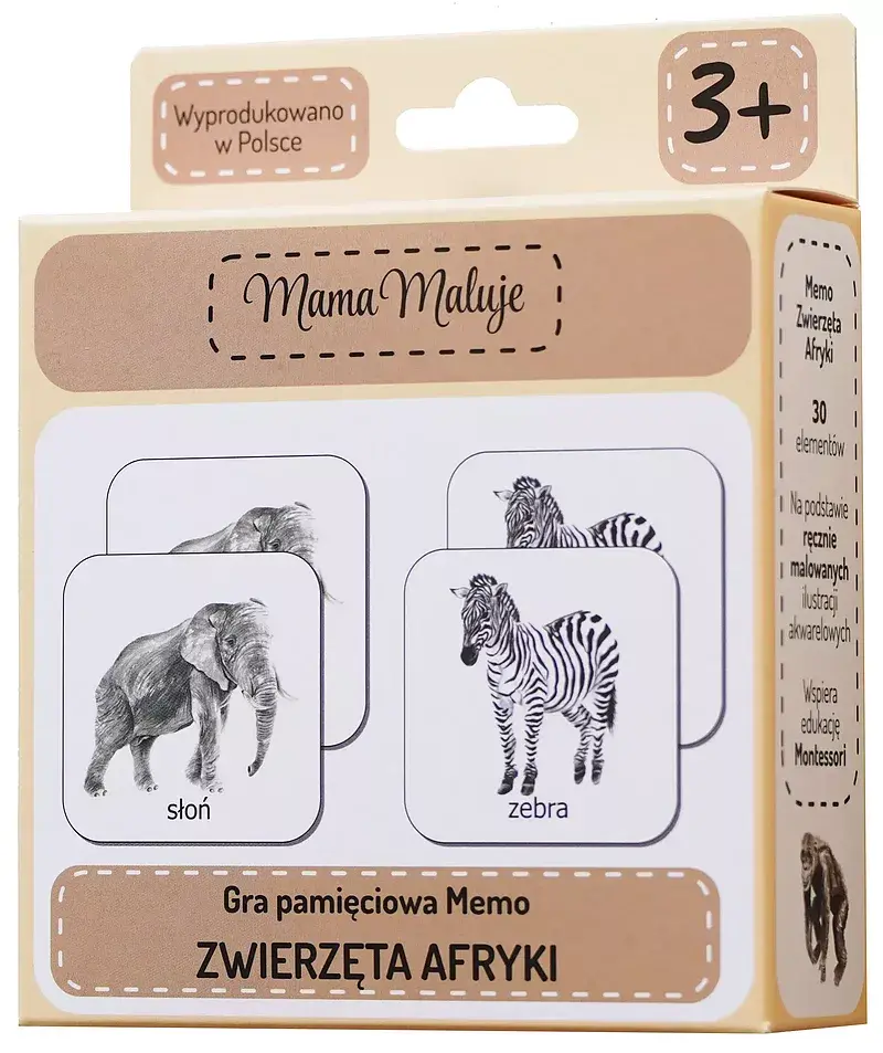 Gra memo zwierzęta afryki