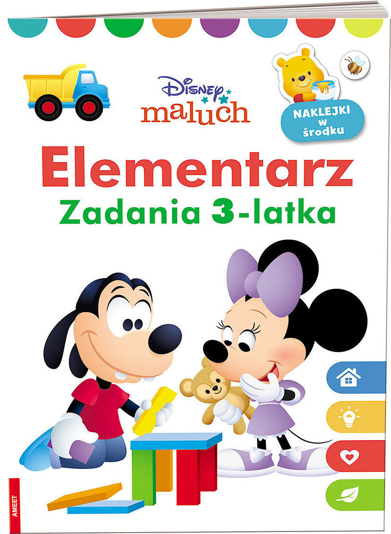 Disney maluch elementarz zadania 3-latka mcn-9201