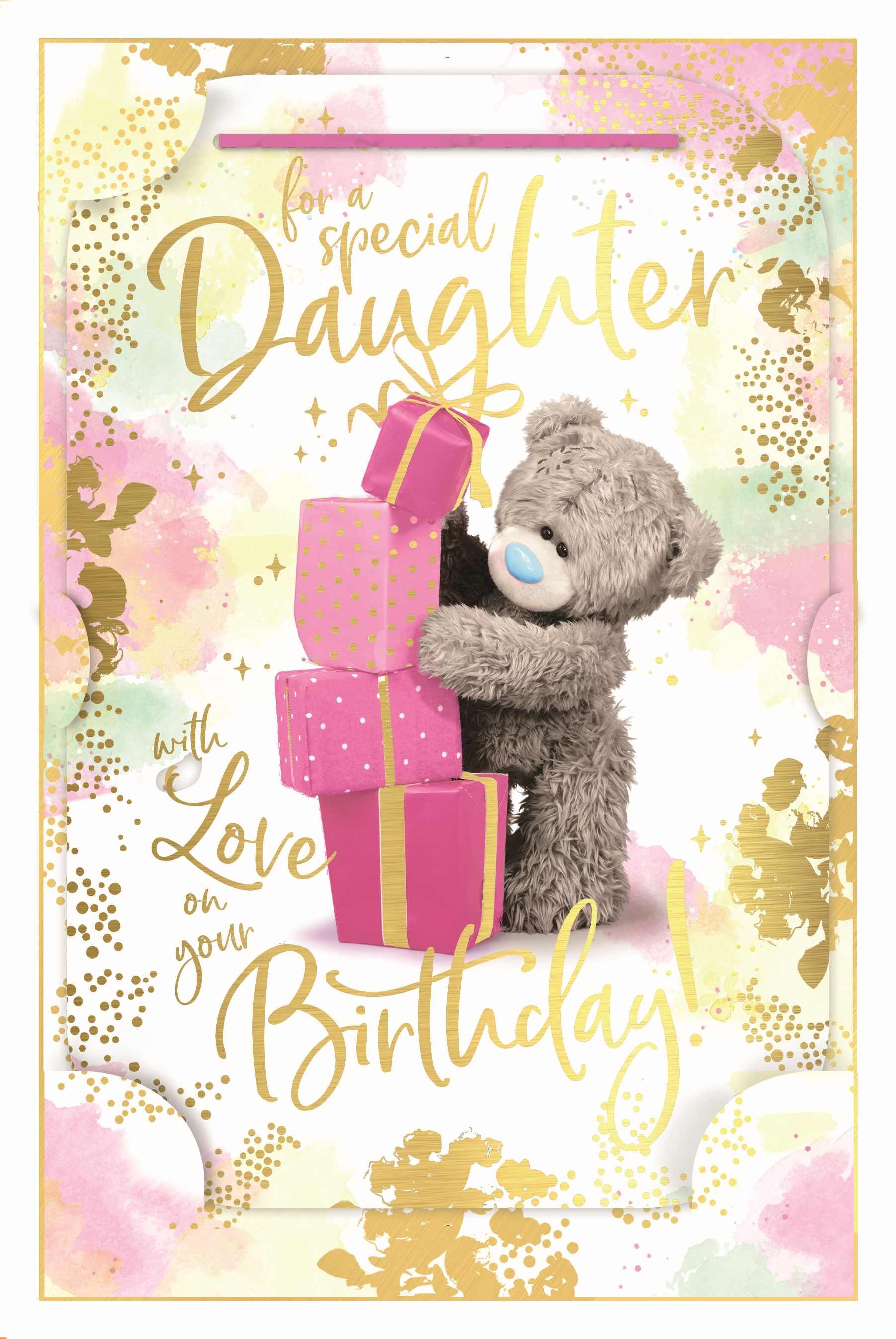 Karnet holograficzny 3D For a Special Daughter