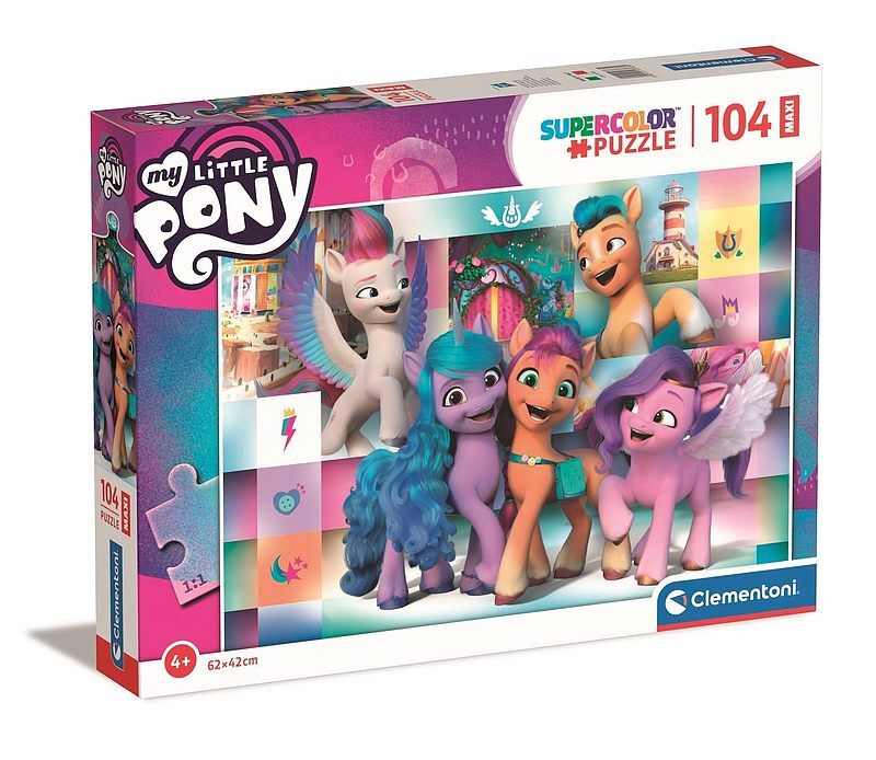 Puzzle 104 maxi super kolor my little pony 23763