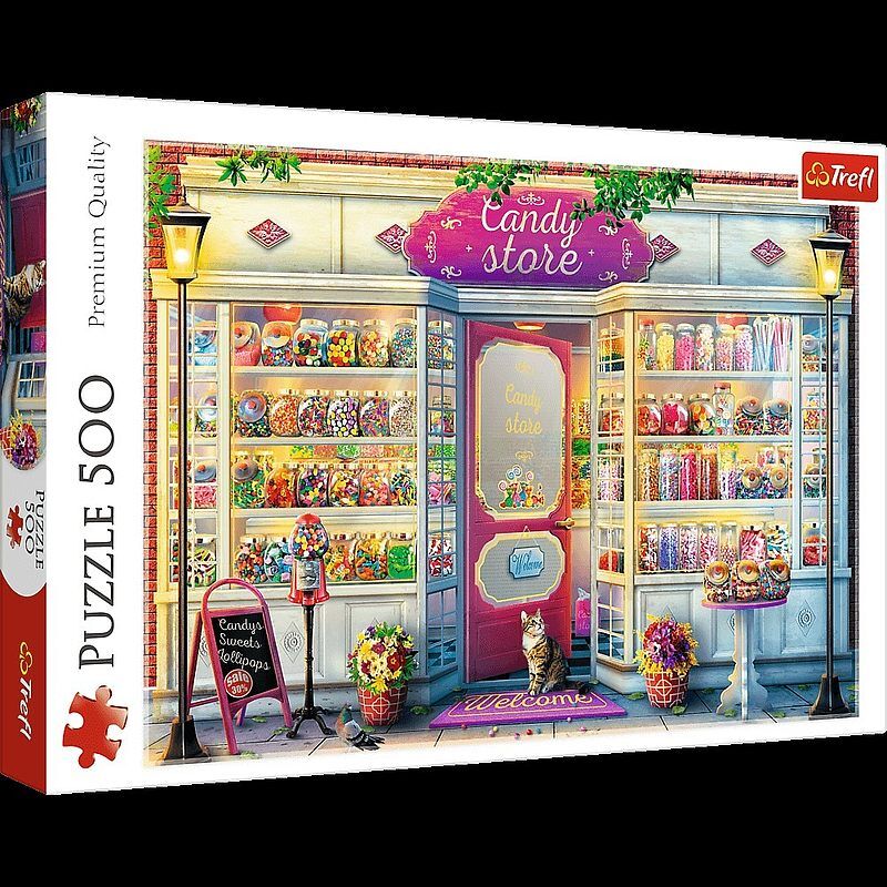 Puzzle 500 Sklepik ze słodyczami MGL