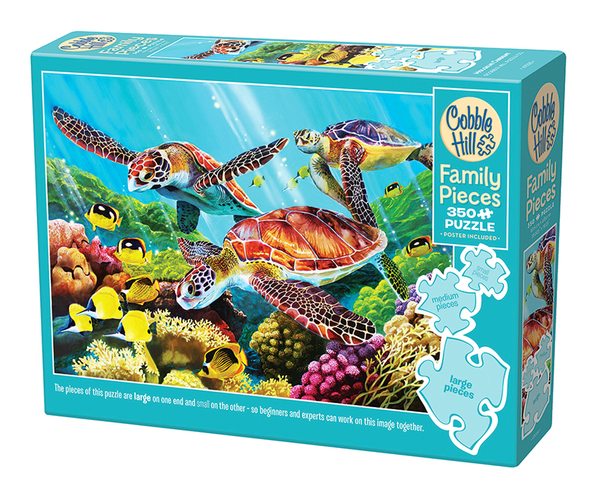 Puzzle 350 Żółwie morskie 112669