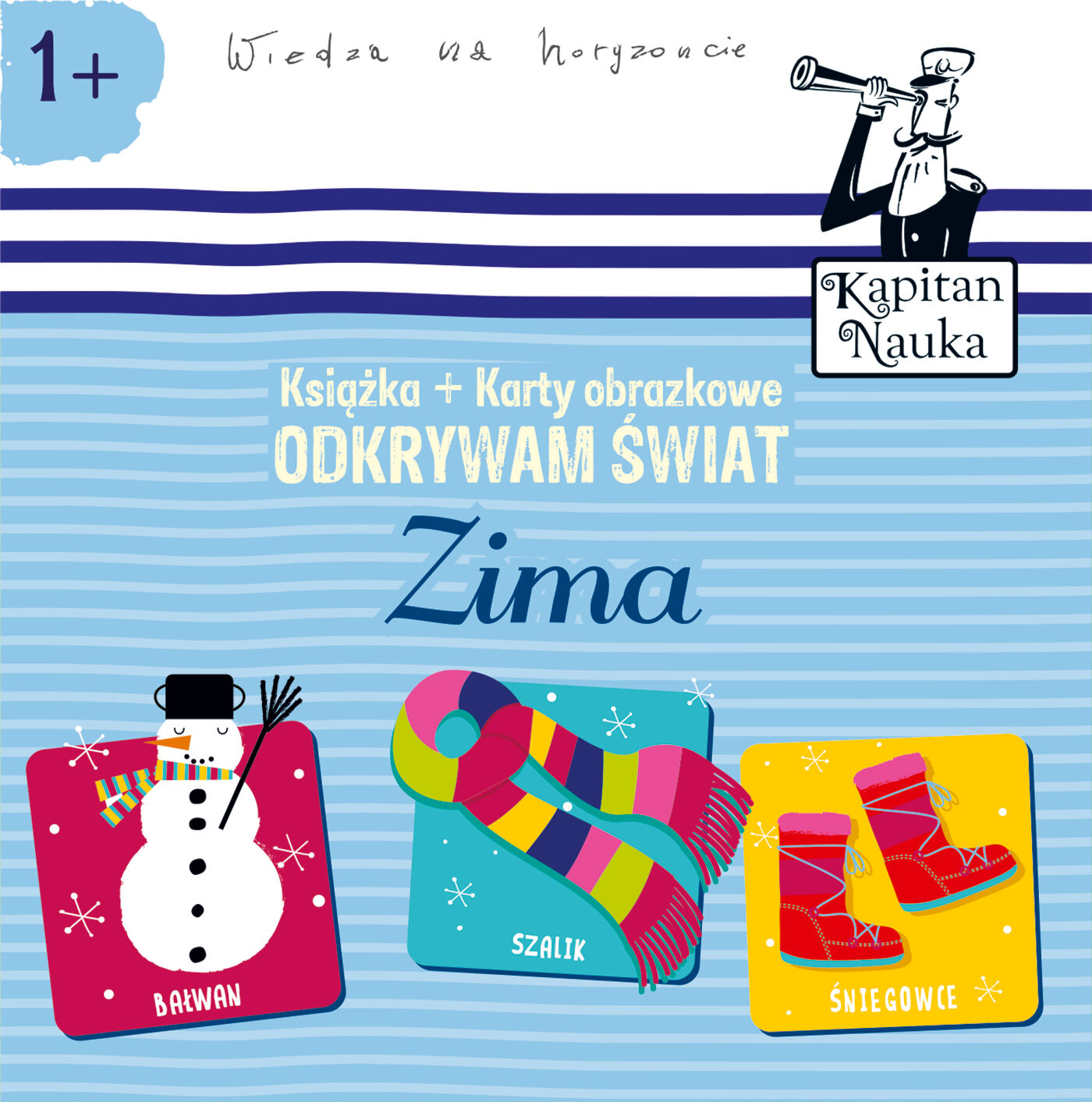 Kapitan Nauka Odkrywam świat Zima (książeczka + karty obrazkowe)