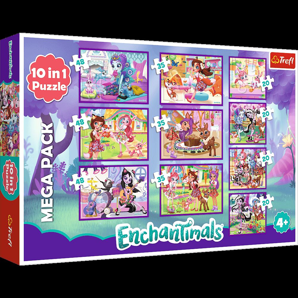 Puzzle 10w1 (20,35,48) Przygody Enchantimals 90354