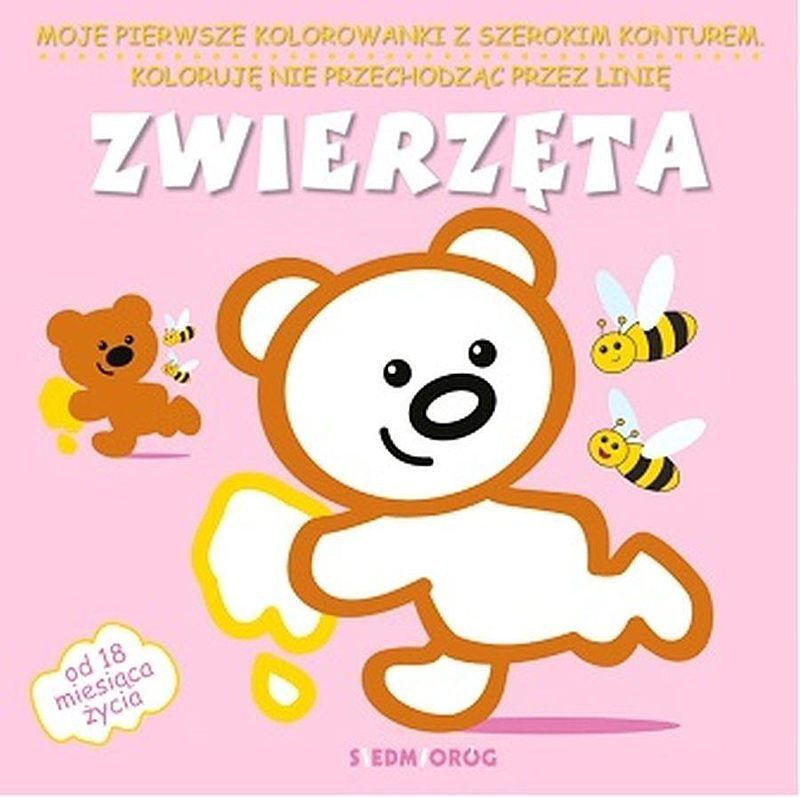 Zwierzęta moje pierwsze kolorowanki z szerokim konturem