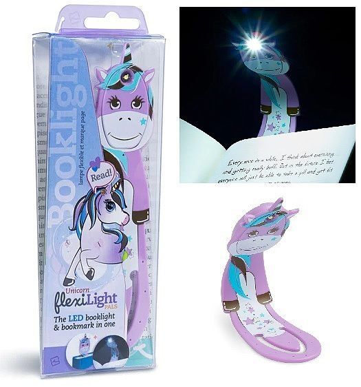 Lampka do książki jednorożec fiolet flexilight pals