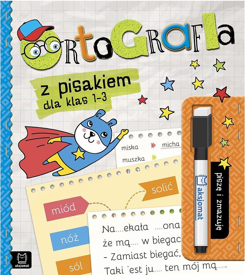 Ortografia z pisakiem dla klas 1-3. Piszę i zmazuję