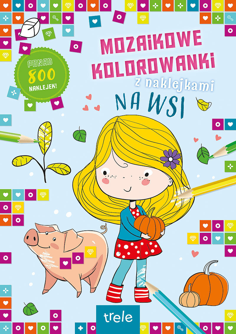 Mozaikowe kolorowanki. Na wsi