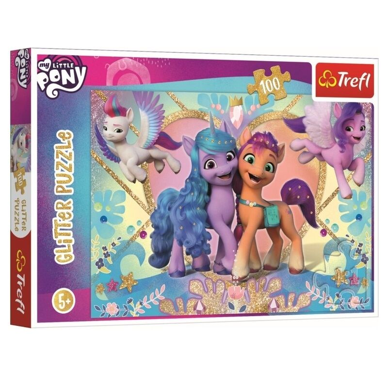 Puzzle 100 Glitter Brokatowe Kucyki My Little Pony 14828