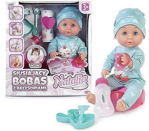Lalka bobas siusiający edu&fun z akcesoriami