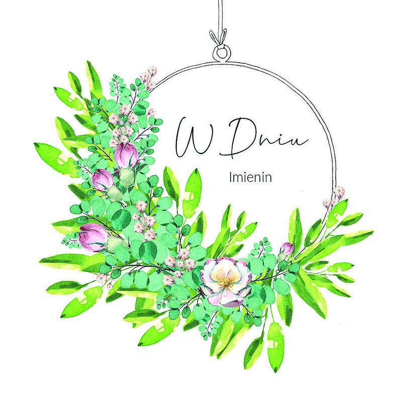 Karnet swarovski kwadrat cl4007_po w dniu imienin