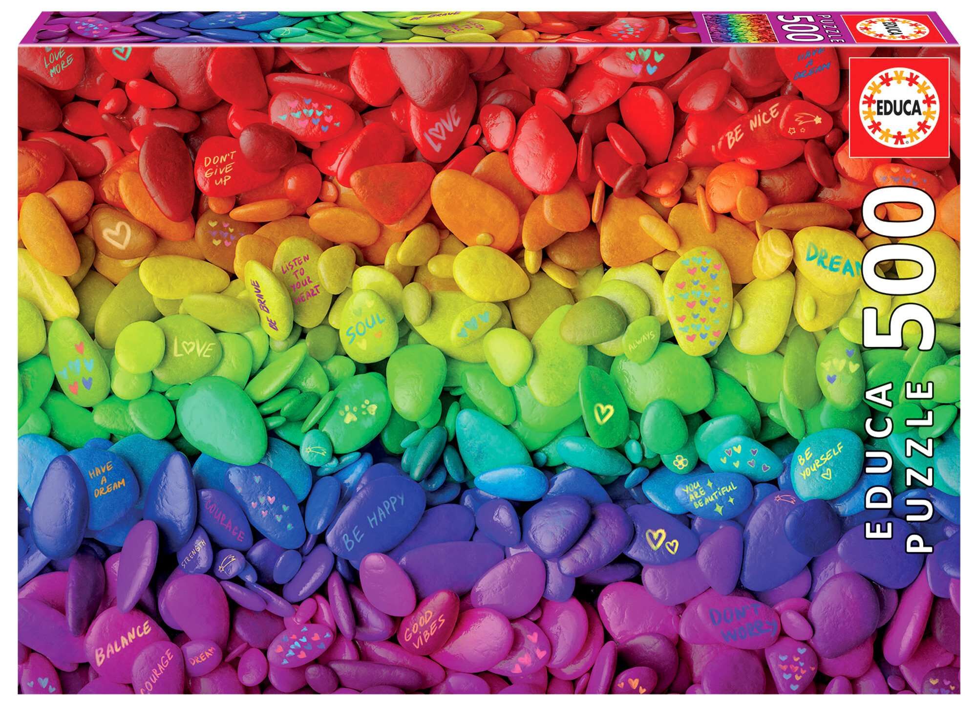 Puzzle 500 Kolorowe kamienie 111315