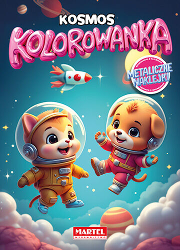 Kosmos. Kolorowanka z naklejkami metalicznymi
