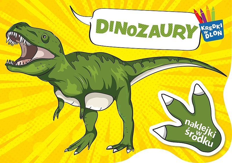 Kredki w dłoń. Dinozaury