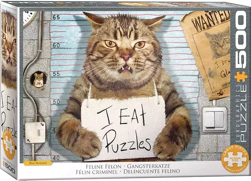 Puzzle 500 felony cat by paul normand 6500-5786