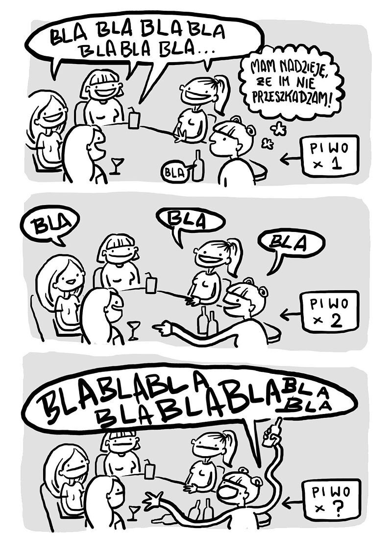 Nie lubię siebie gdy jestem pijana
