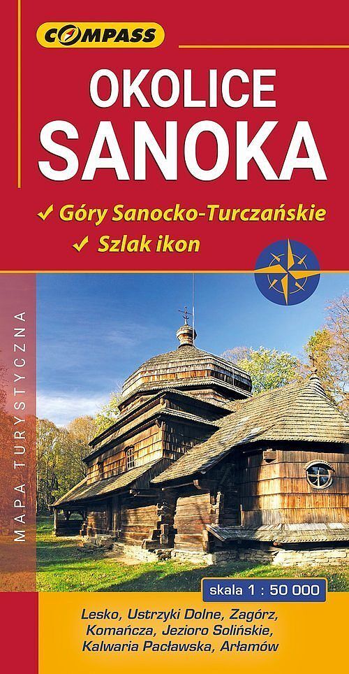 Okolice Sanoka. Mapa turystyczna w skali 1:50 000