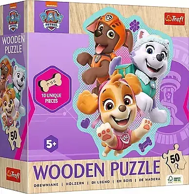 Puzzle drewniane 50 Wesoła gromadka piesków