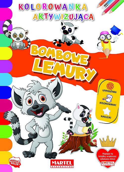 Bombowe lemury kolorowanka aktywizująca