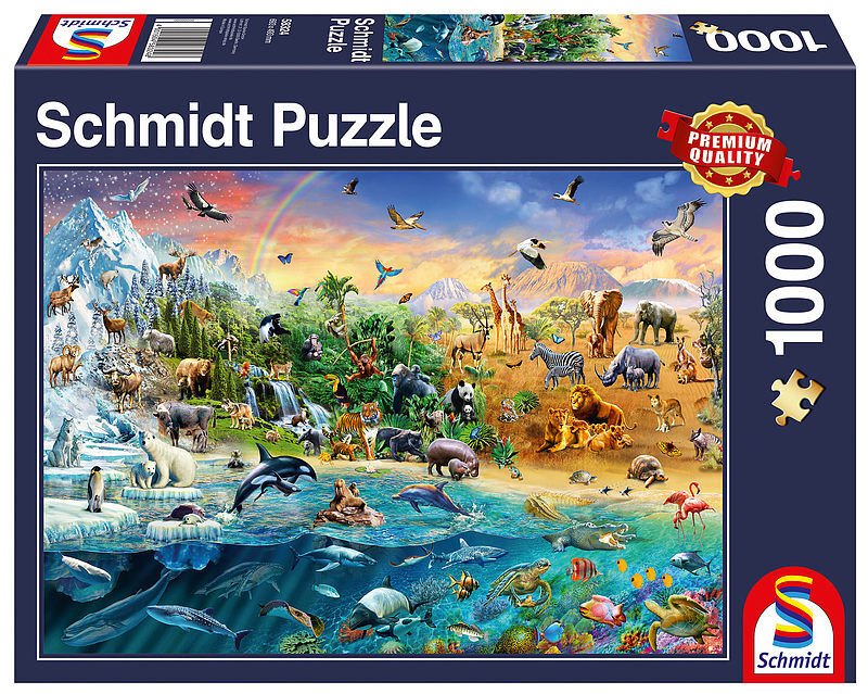 Pq puzzle 1000 królestwo zwierząt