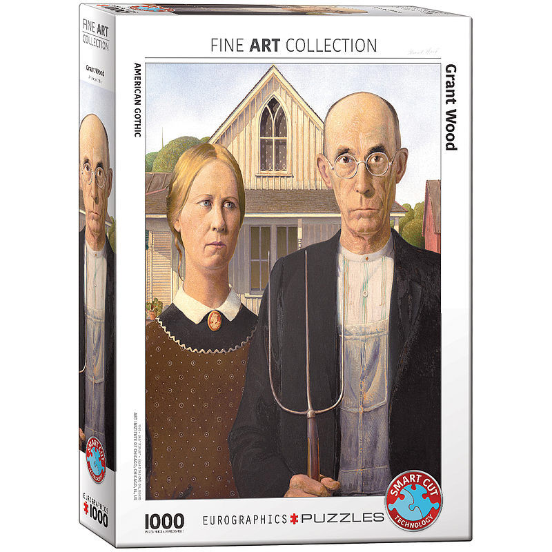 Puzzle 1000 amerykański gotyk, grant wood 6000-5479