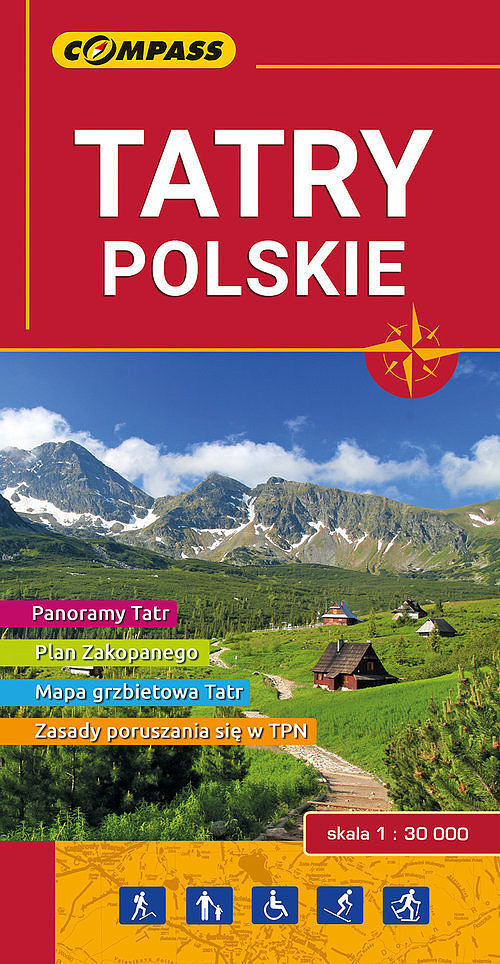 Tatry Polskie. Mapa turystyczna w skali 1:30 000