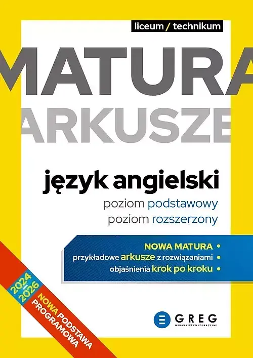 Matura arkusze język angielski (poziom podstawowy, poziom rozszerzony)